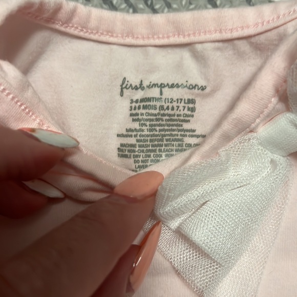 First Impressions Baby Girls 2-Pc. Tutu Top & Leggings Set- 3-6M - Picture 2 of 7